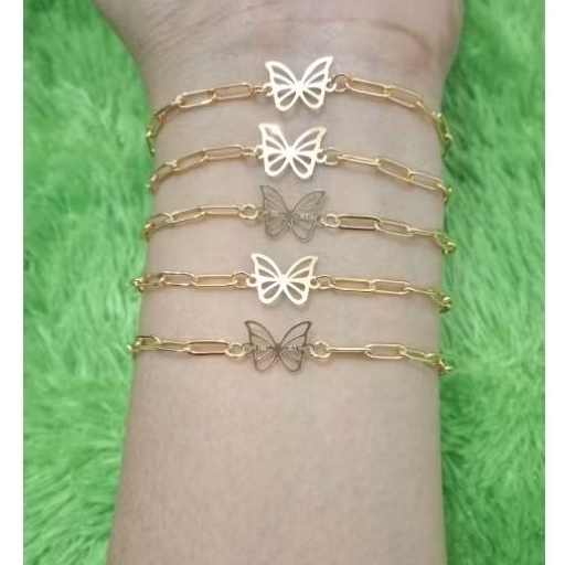 สร้อยข้อมือเชือก คลิปหนีบกระดาษพร้อม Semar Ismoyo Butterfly Variation J5