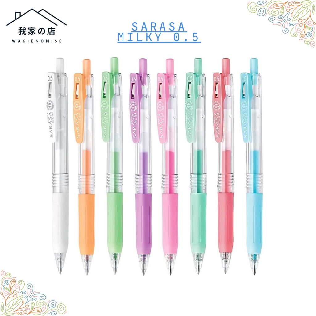 ZEBRA SAARASA MILKY 0.5mm PEN 100% ORIGINAL JAPAN