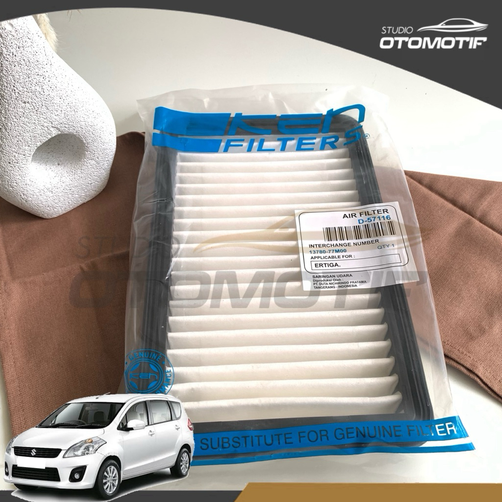 MESIN กรองอากาศ Ertiga Old Gen1 2012-2017 KEN 57116 กรองอากาศ กรองอากาศเครื่องยนต์รถยนต์