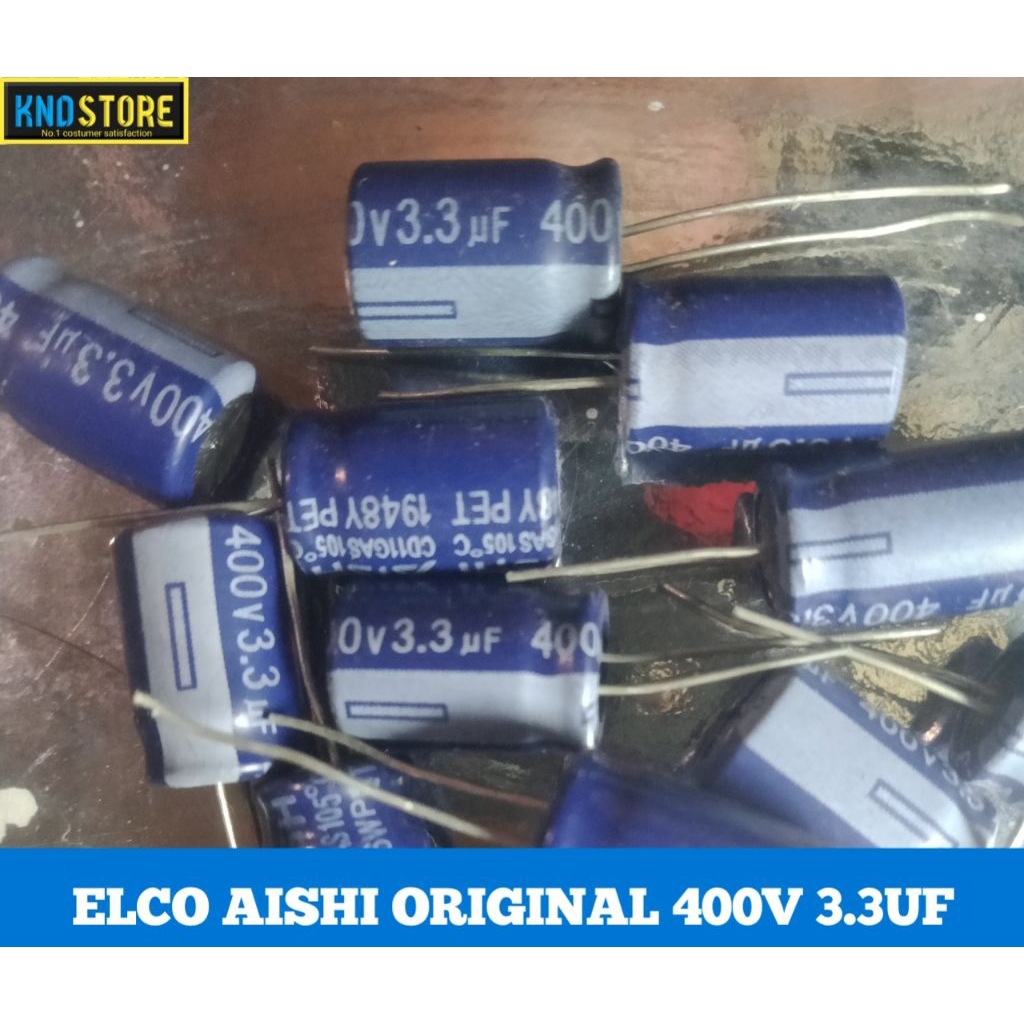 Elco 400v 3.3uf AISHI ROHS ต้นฉบับ
