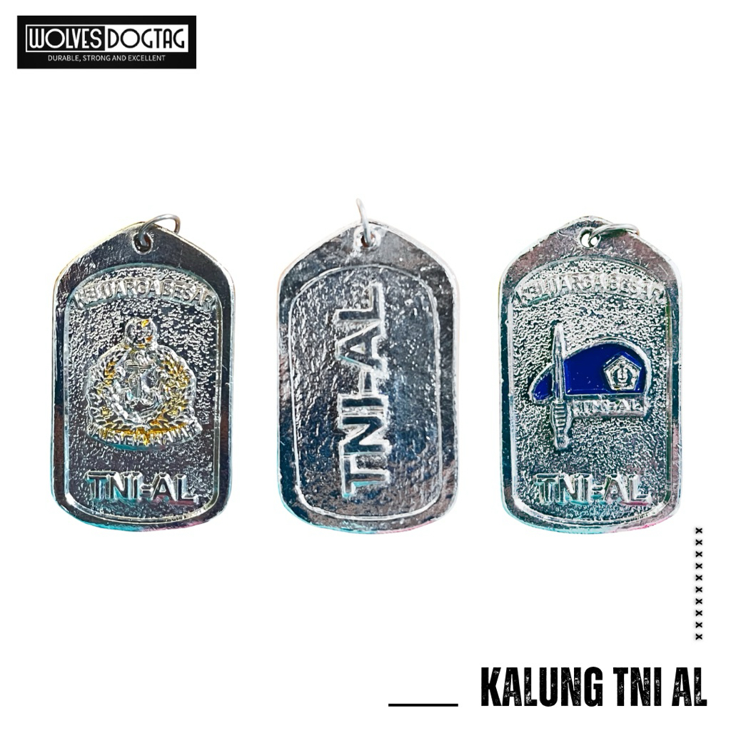 สร้อยคอ TNI AL สร้อยคอโลโก้ TNI AL / สร้อยคอกองทัพ / สร้อยคอทะเล / สร้อยคอหล่อ / สร้อยคอโครเมียม