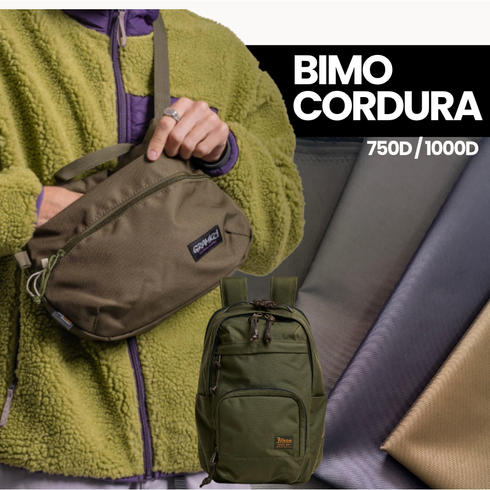 Cordura BIMO 750D 1000D ผ้าไนลอน Double Face Water Repellent สองด้านผิวเคลือบกันน้ํา Nilaon กระเป๋าวัสดุ / 0.5M
