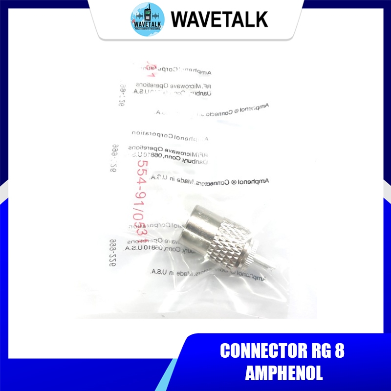 ขั้วต่อ RG 8 Amphenol Connector Cable Rg 8 Amphenol