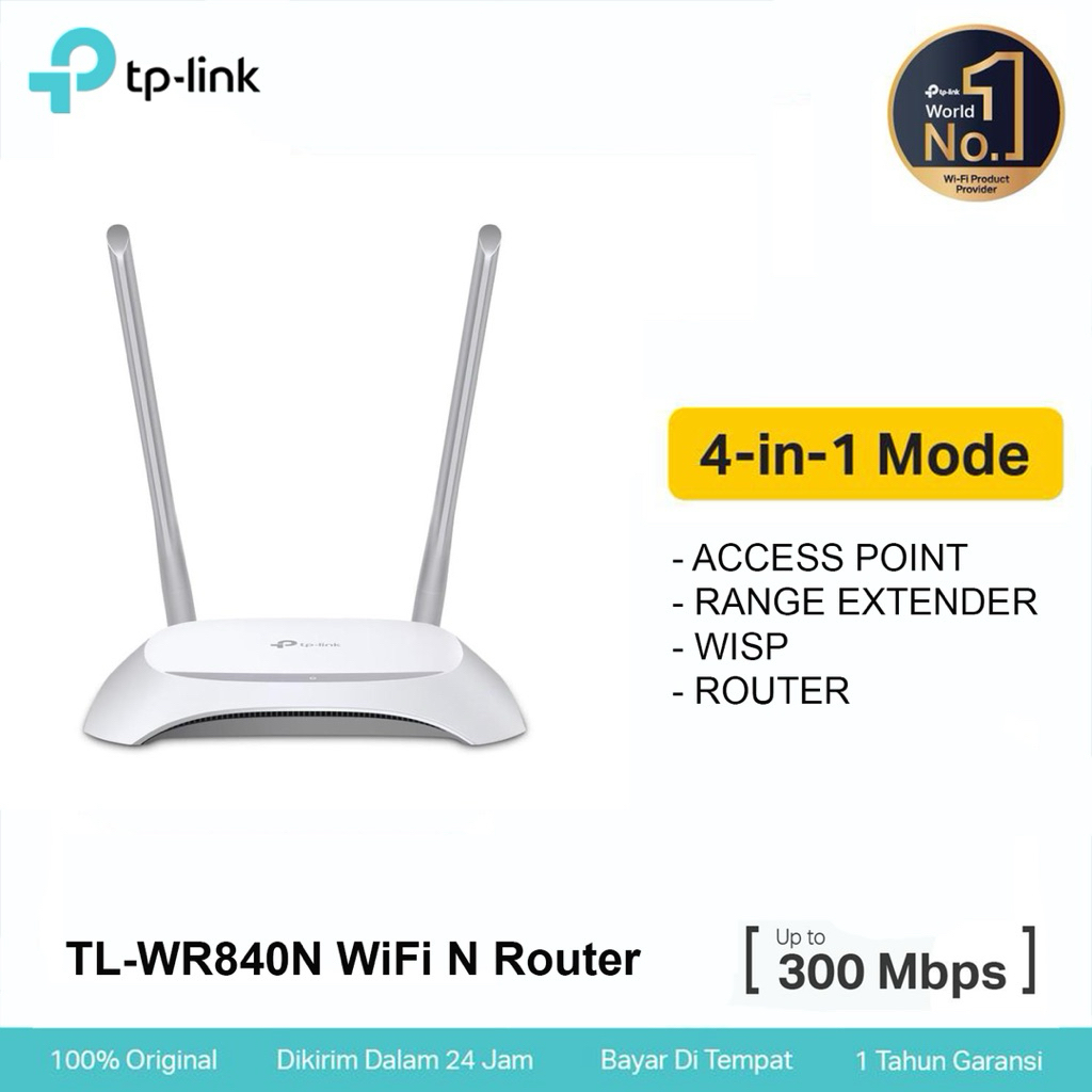 TP-LINK TL-WR840N 300MBps เราเตอร์ไร้สาย WR840N tplink 840n wifi 840