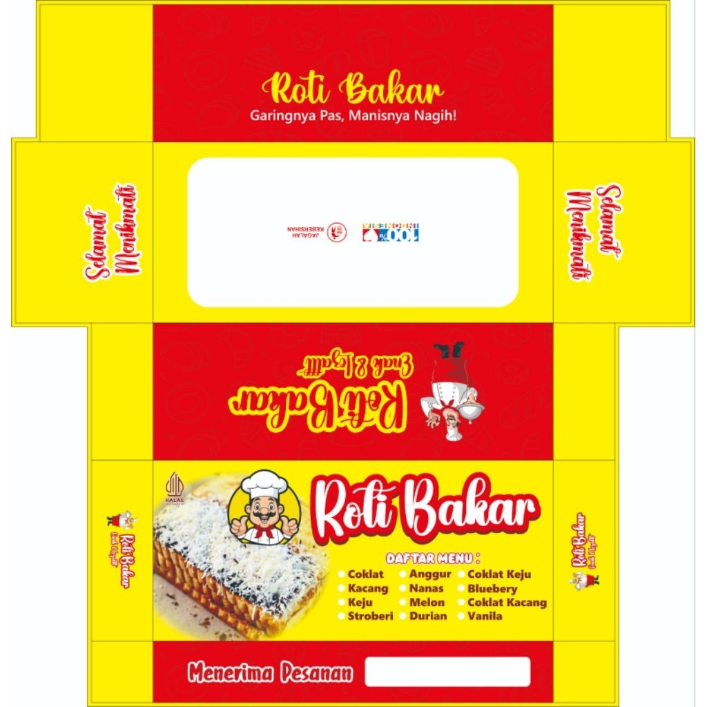 TOAST CARDBOARD BOX/BREAD PACKAGING/BREAD PACKAGING