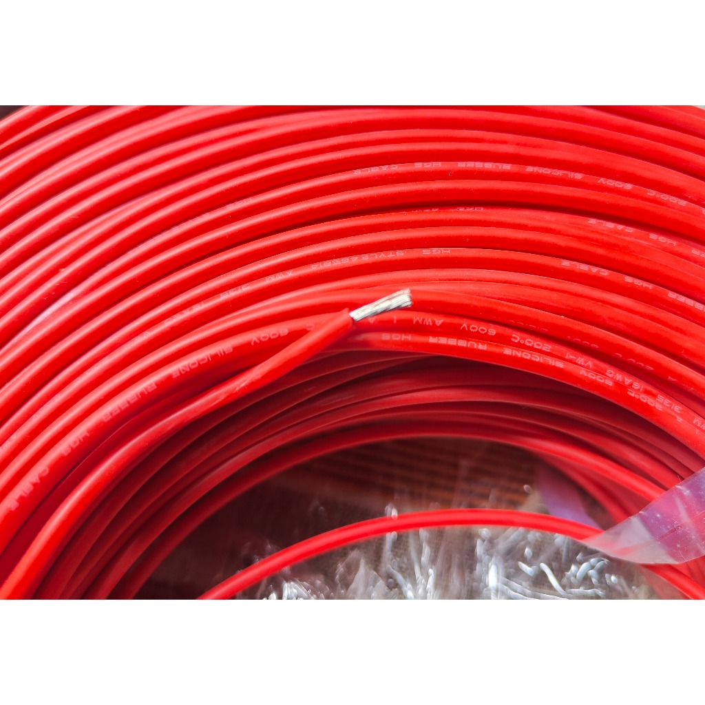 AWG 16 AWG16 SILICONE CABLE สีขาวควั่นดีบุกทองแดงสีขาว 16AWG