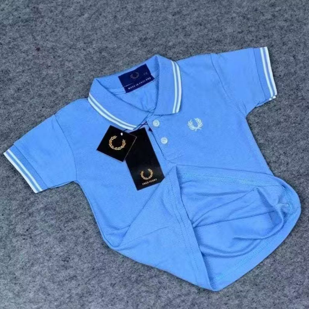 ใหม่ล่าสุด UNISEX KIDS POLO SHIRT [F&P] AGES 1-12 ปี