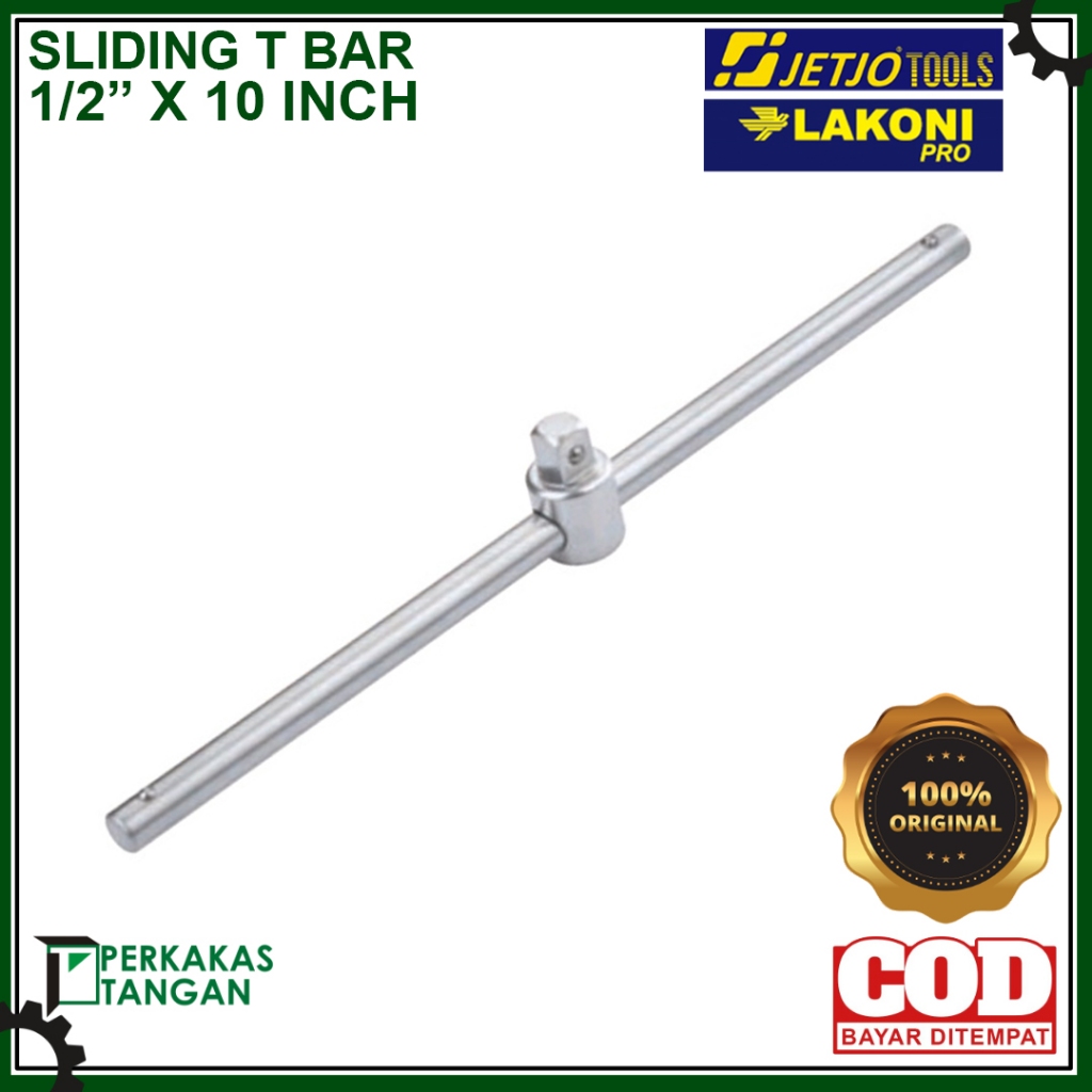 T-Bar Lock / T Bar เลื่อน / ด้ามจับ T-Sock 1/2" x 10" Jetjo Lakoni Sok Shock