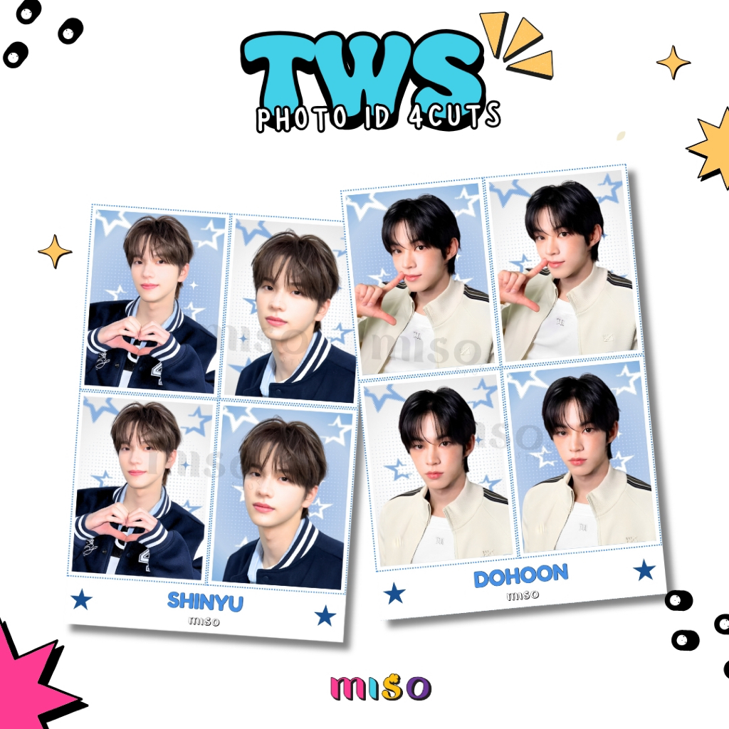 [MIN ORDER 3PCS] TWS Photo ID 4 ตัด / Photo ID TWS / Photo ID K-Pop / TWS / TWS PAS PHOTO