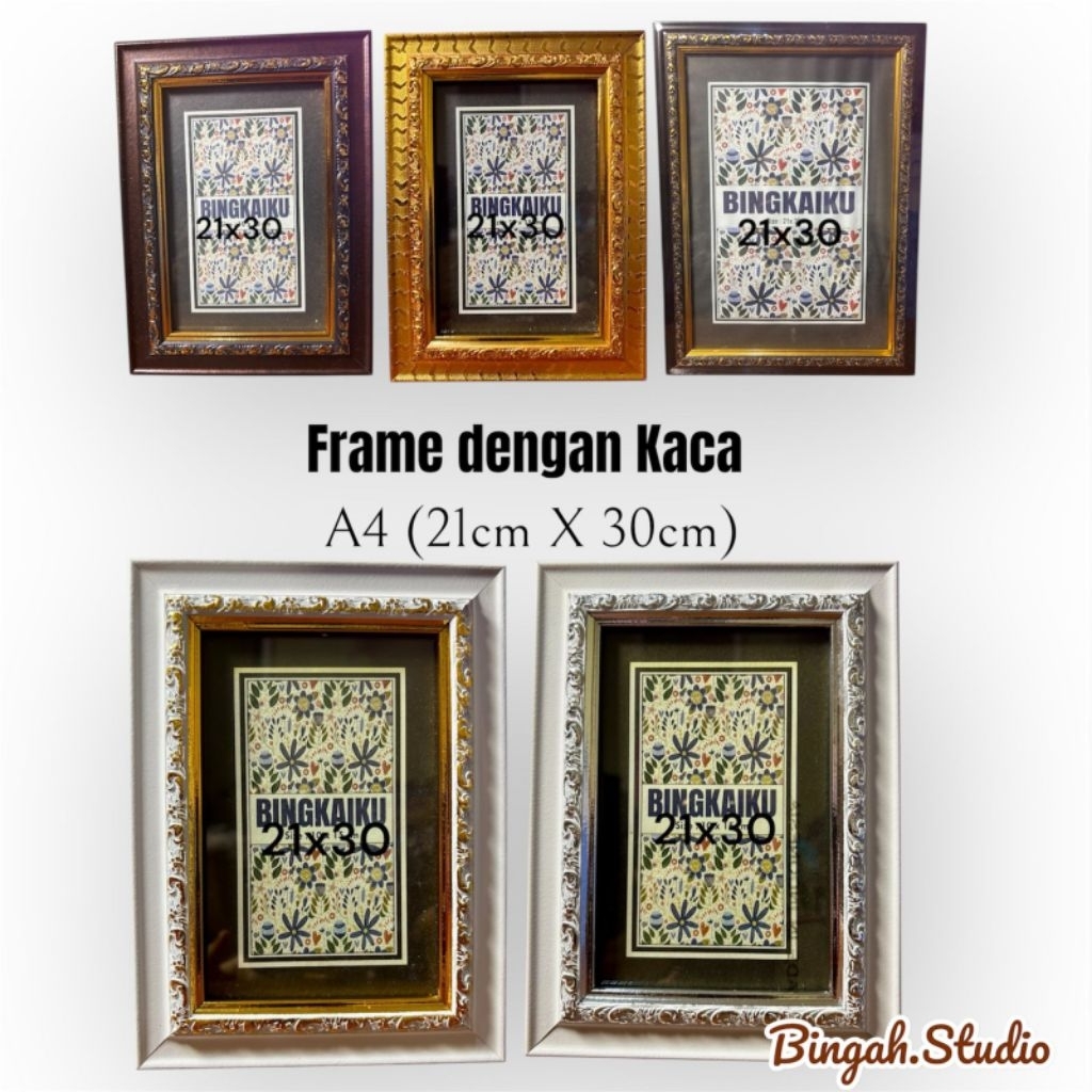 A4 CARVED PHOTO FRAME (21X30CM) | พรีเมี่ยมโฟโต้กรอบ | ชาริยา กรอบ | กรอบรูป