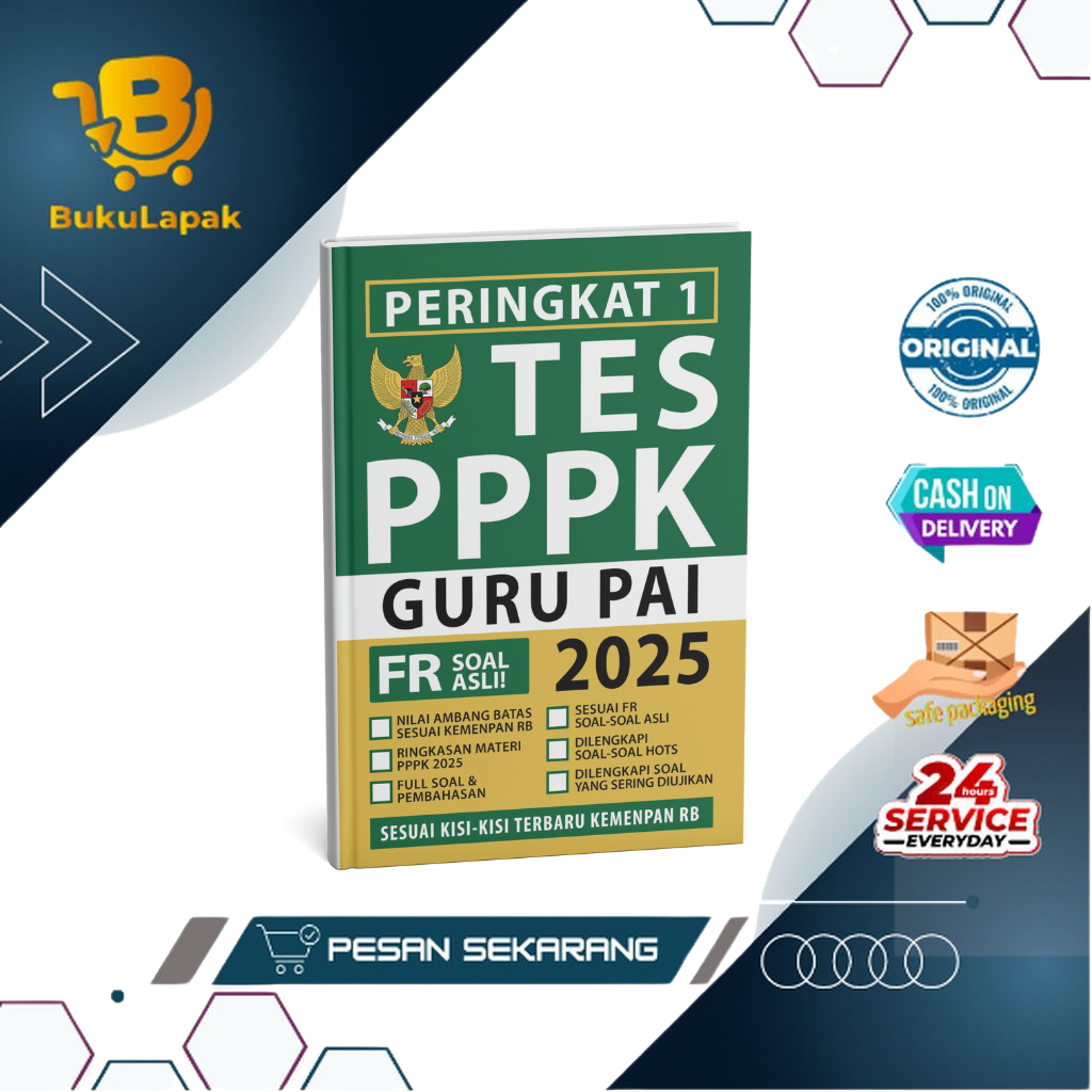หนังสือทดสอบ CPNS PPPK - Rank 1 PPPK TEACHER PAI 2025 - PPPK Teacher PAI