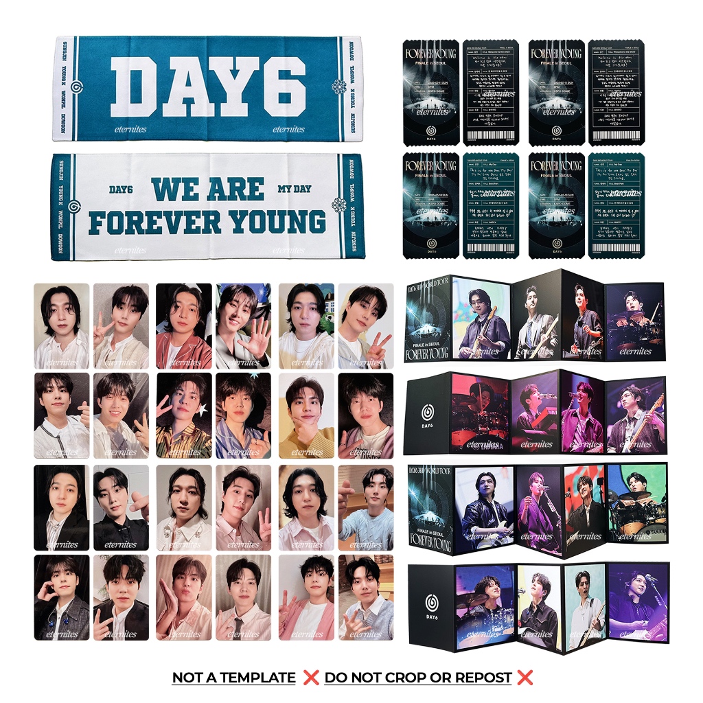 DAY6 FOREVER YOUNG FINALE SEOUL ENTER GOODS PC PHOTOCARD MINI POSTACARD BOOK TICKET