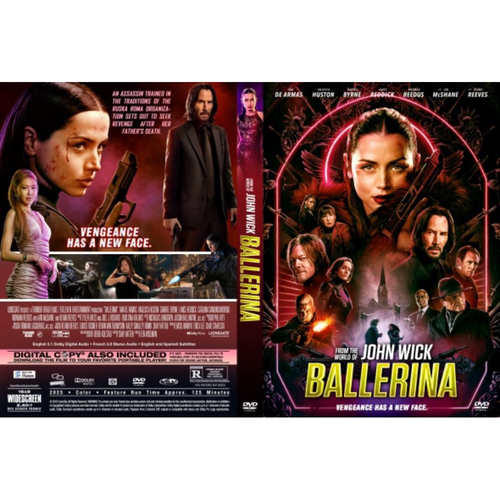 JOHN WICK BALLERINA DVD CASSETTE (2025)