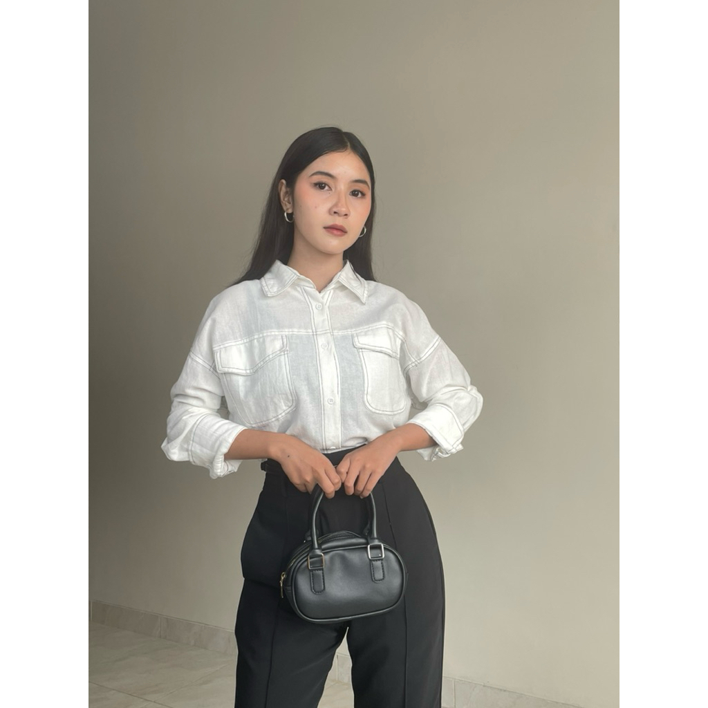 KEMEJA เสื้อปาโลมา Flowday / เสื้อเชิ้ตผู้หญิง / เสื้อแขนยาว - S - XL