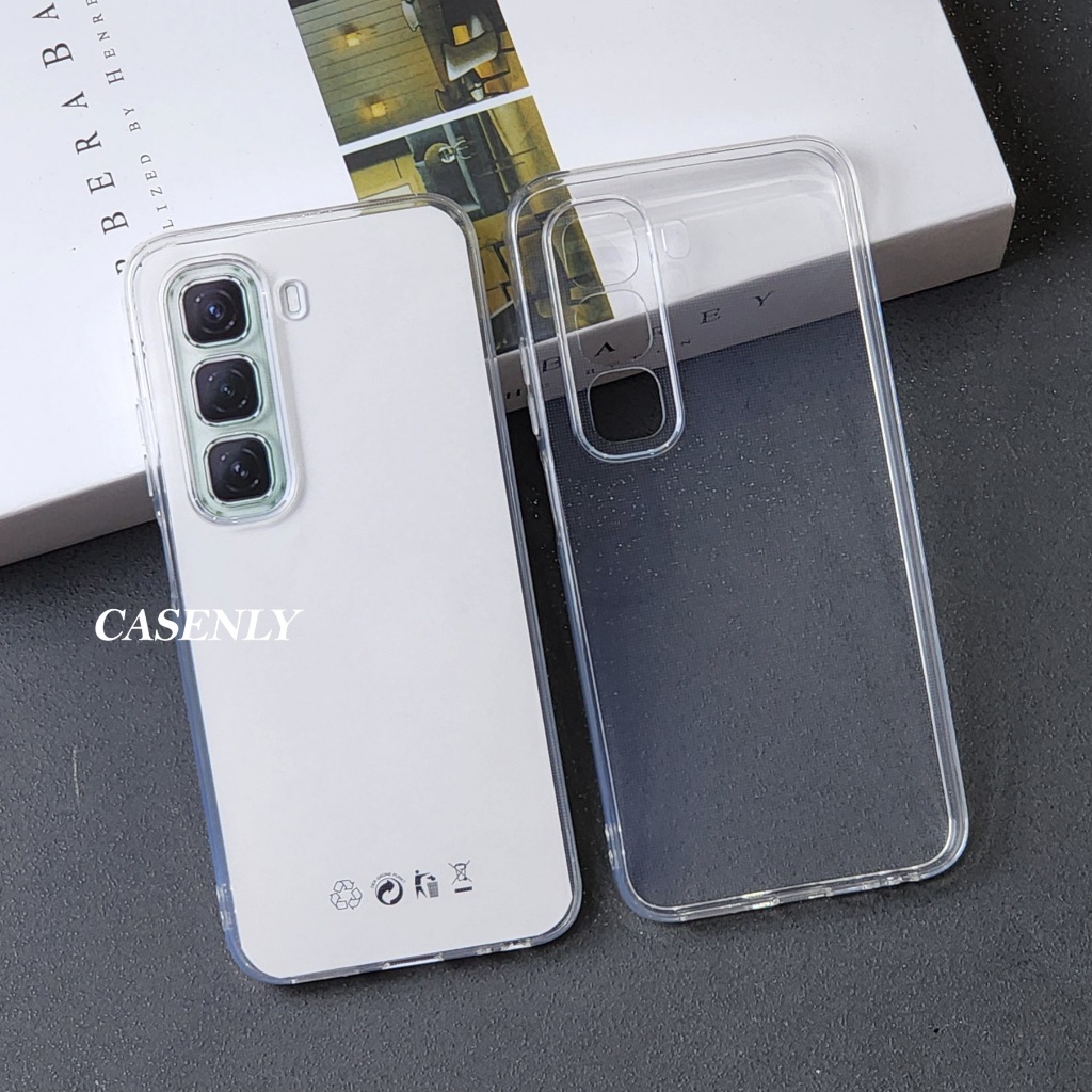 เคสใส 2.0MM Premium Clear Case สําหรับ Infinix Hot 50 4G Infinix Hot 50 5G Infinix Hot 50 Pro Infini
