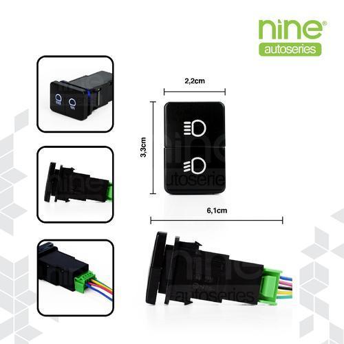 Luminos สวิตช์ไฟตัดหมอก 2 โหมด – สําหรับสปอตไลท์รถยนต์เลเซอร์ขนาดเล็ก