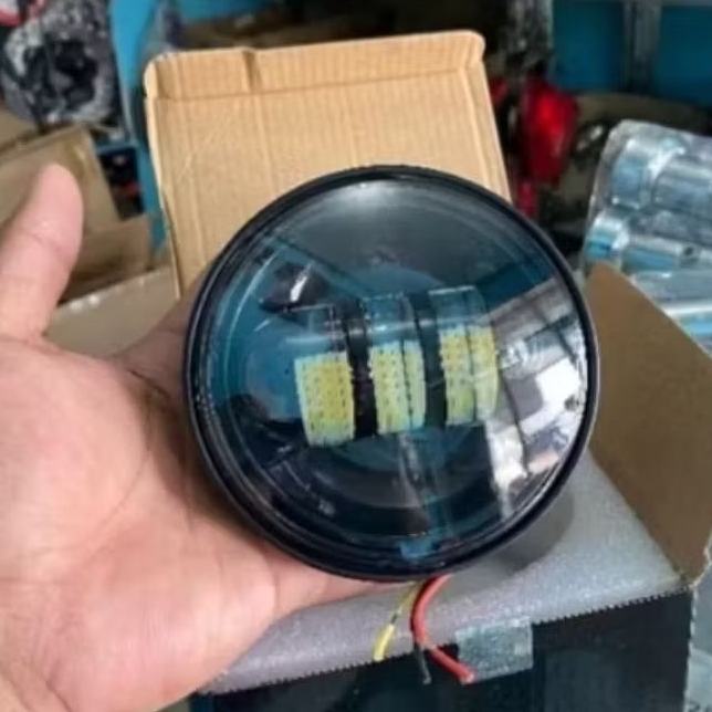 4.5 นิ้ว Led ไฟหน้า honda C70 ลิง Yamaha V80 สปอตไลท์ 2 โหมด 60w DOT SAE Harley vaster Foglamp Karim