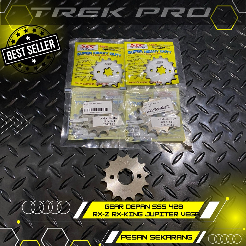 เกียร์หน้า SSS 428 RX-Z RX-KING JUPITER VEGA