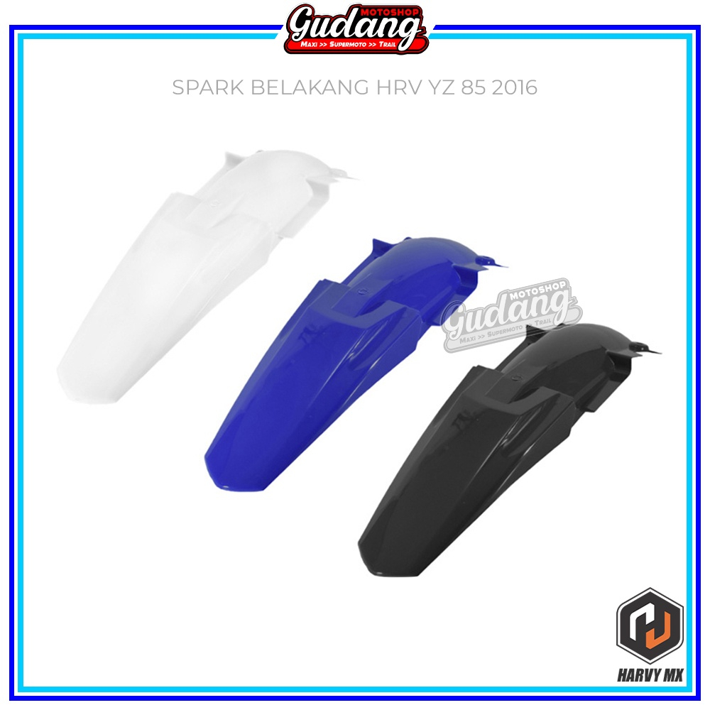Sparkboard Fender Spark Mudguard บังโคลนหลัง HRV YZ 85 2016 ใหม่ YZ 85 OLD สีดําสีขาวสีฟ้า