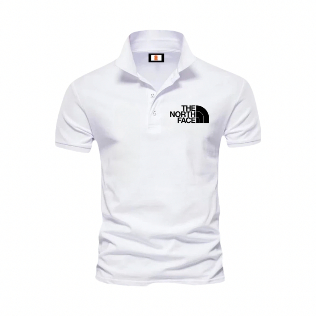 เสื้อยืดแขนสั้นผู้ชาย - เสื้อยืดคอปก Lacost Premium - TNF Black