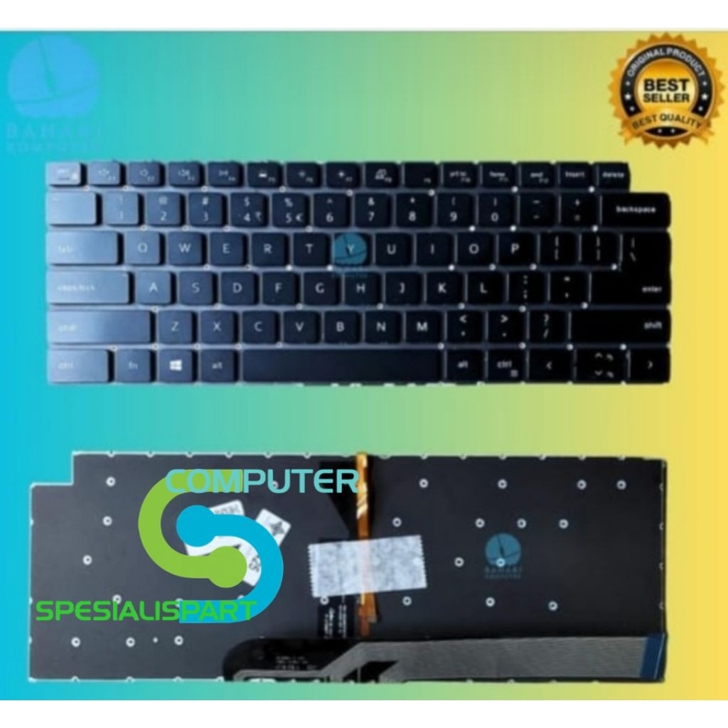 Keybord del latitude 3420 แบ็คไลท์ สีดําใหม่