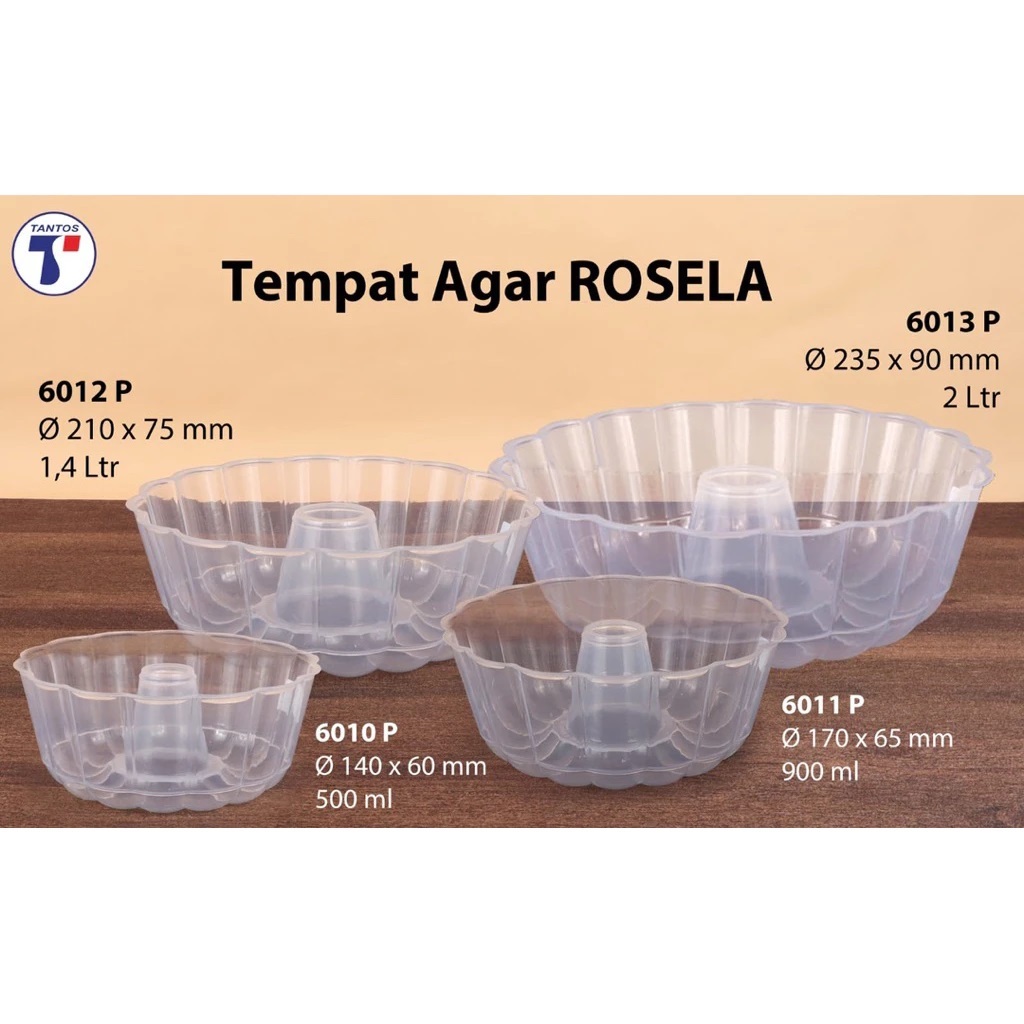 Rosela Pudding Mold พลาสติก Wave Jelly Pudding Pan