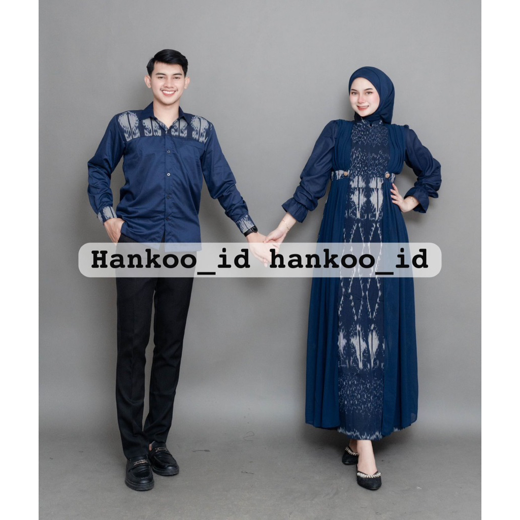 A-LEA NAVY COUPLE WOVEN CLOTHES - COUPLE CLOTHES - WOVEN COUPLE - COUPLE