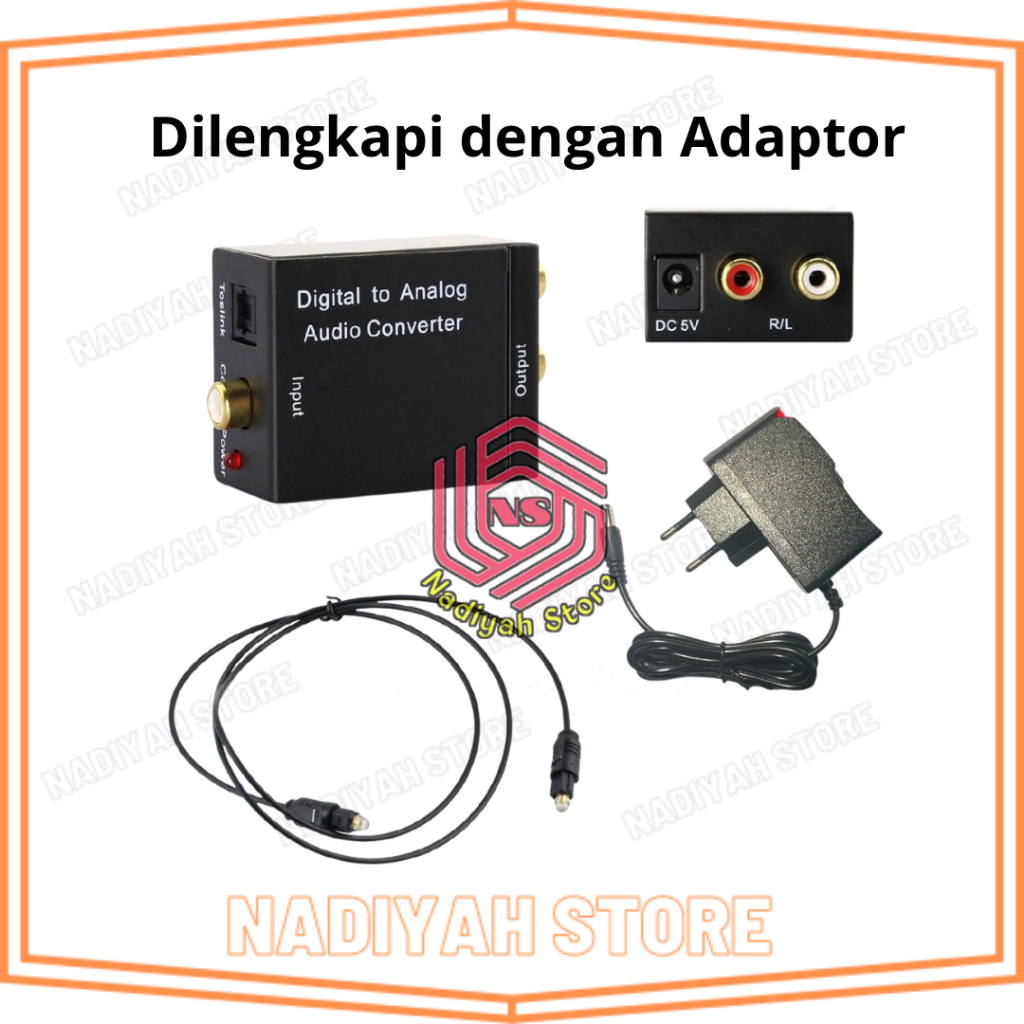 DIGITAL TO ANALOG AUDIO CONVERTER TOSLINK OPTICAL COAXIAL TO RCA CONVERTER AUDIO TV LED