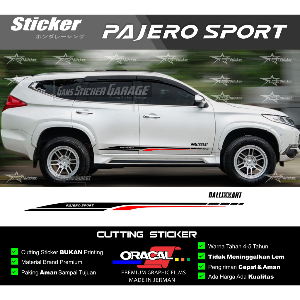 Pajero Sport 2023 2025 สติ๊กเกอร์ pajero sport ใหม่ทั้งหมด Rallyart