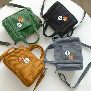 PUSHOP Tas Selempang Corduroy Pria Wanita KARIN- Slingbag Corduroy Uniseks FREE PIN BROS Sling bag Casual Terbaru