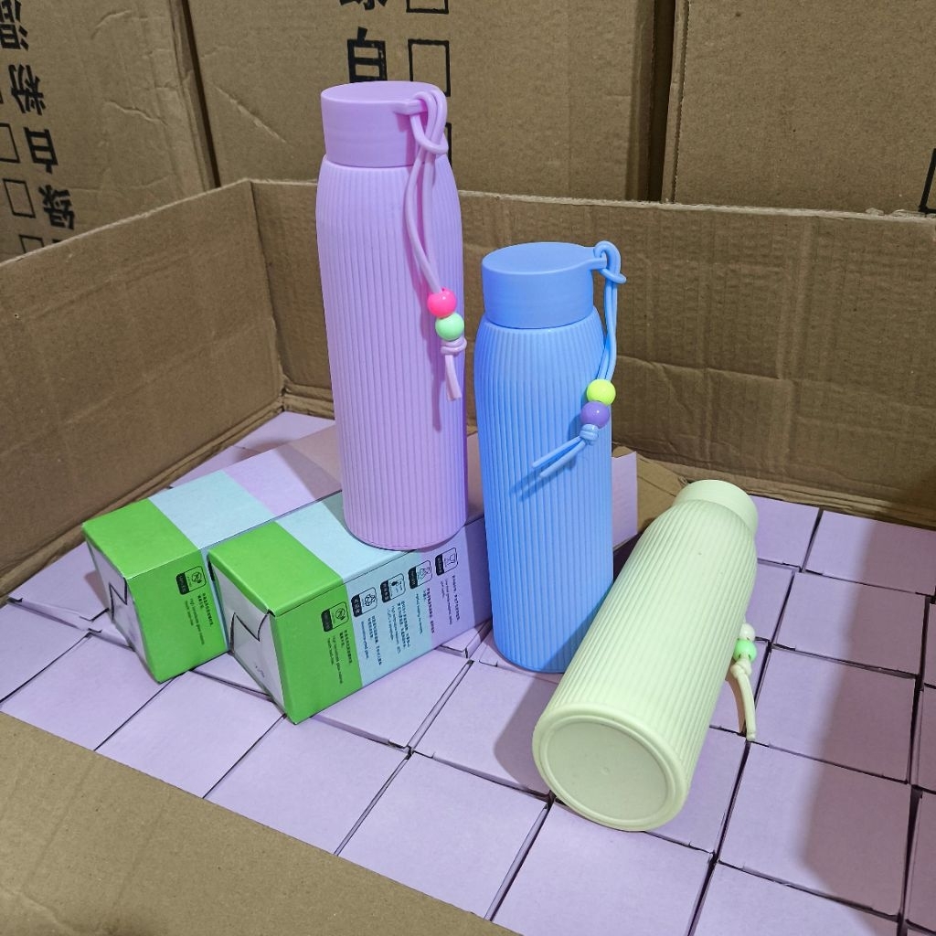 ขวดแก้ว Macaron พร้อมสายรัด Gandul กล่องดั้งเดิม PACKAGING