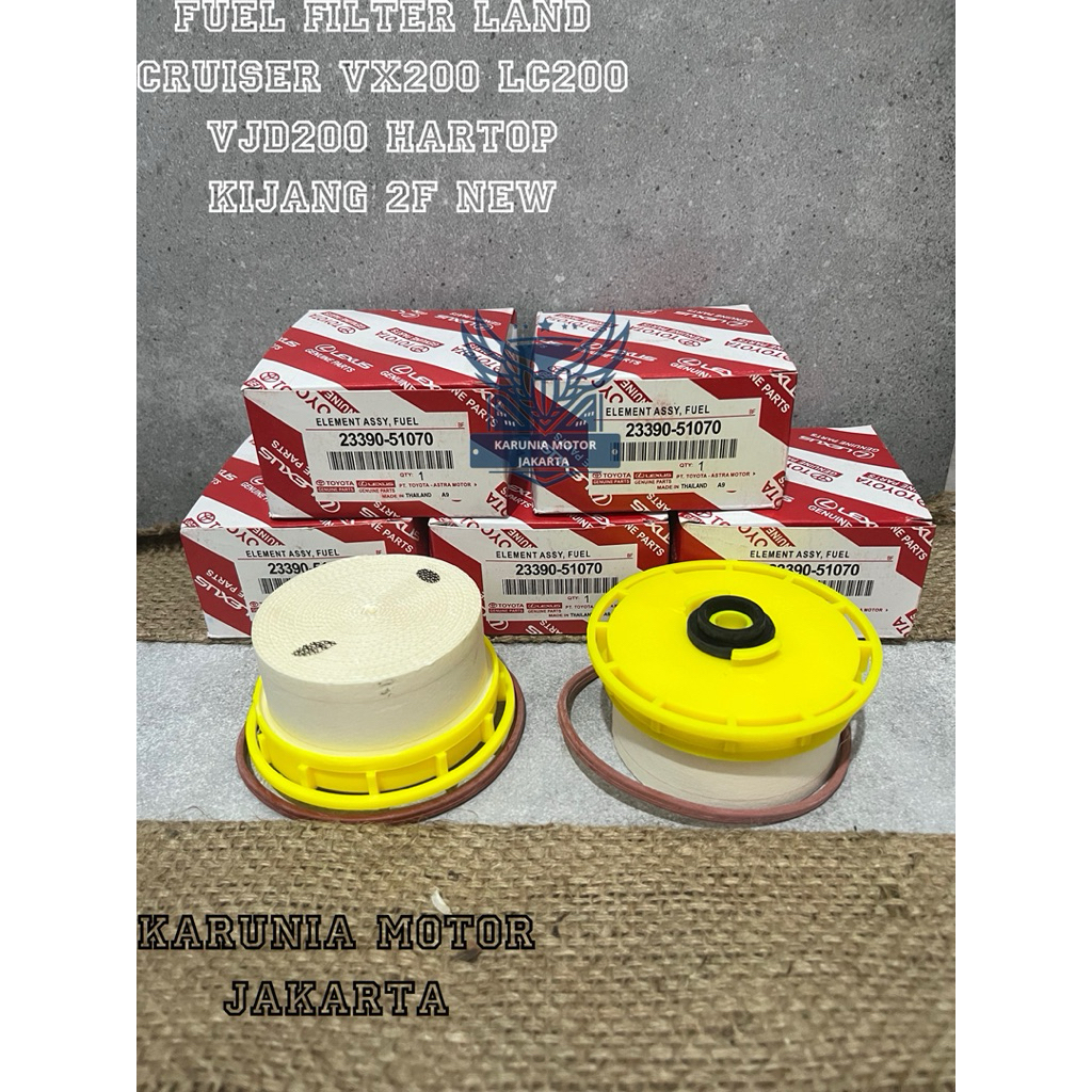 FUEL SOLAR FILTER TOYOTA LANDCRUISER VX200 LC200 VJD200 HARTOP KIJANG 2F ใหม่