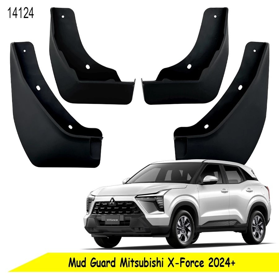 (AUTO IMP) บังโคลน Mitsubishi X-Force Xforce 2024+ ยางโคลน Gutter Mudguard ล้อ Mud Guard สําหรับ Mit