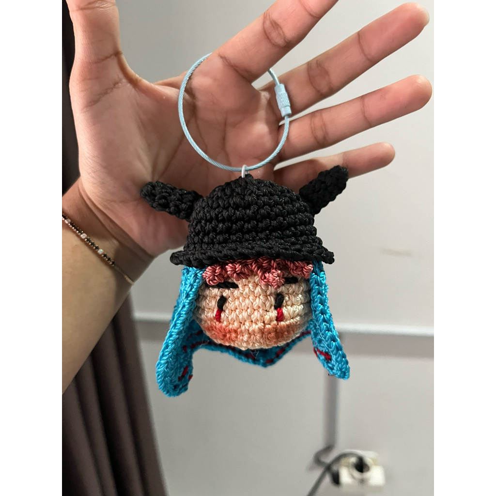 GANTUNGAN G-DRAGON AMIGURUMI | G DRAGON KNITTED DOLL | พวงกุญแจ G DRAGON KNITTED