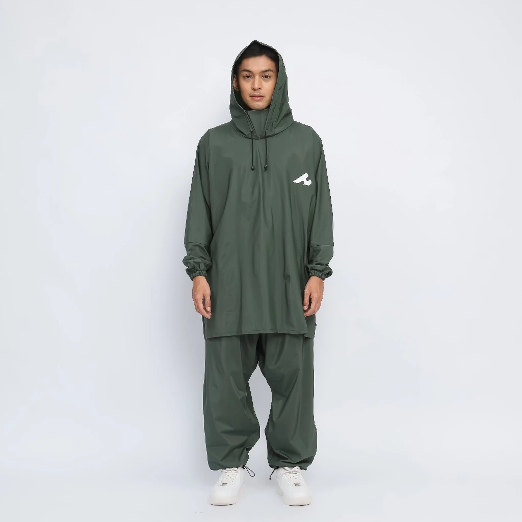 เสื้อกันฝน Hijasku ชุดโค้ท PVC หนา thumbnail 6