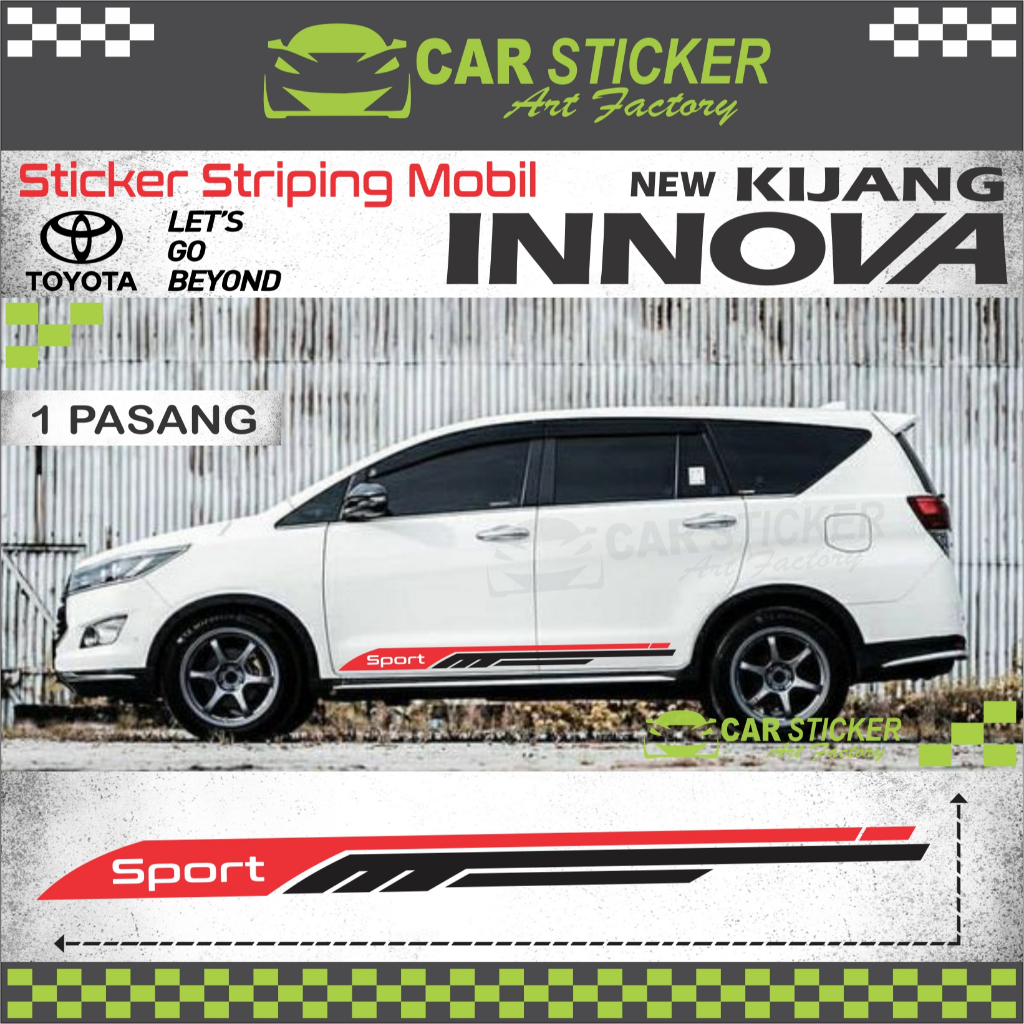 IR35 Kijang Innova Reborn Car Striping / Kijang Innova Sticker / Toyota Innova Reborn Sticker