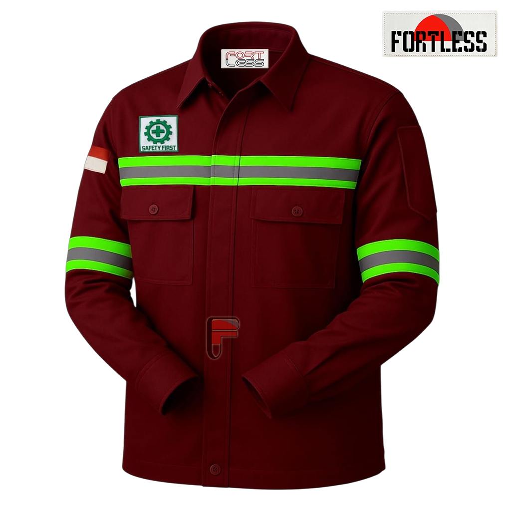 เสื้อ KEMEJA Safety WEARPACK - เสื้อเซฟตี้ K3 - เสื้อทํางาน - เสื้อโครงการ - Safety Wearpack