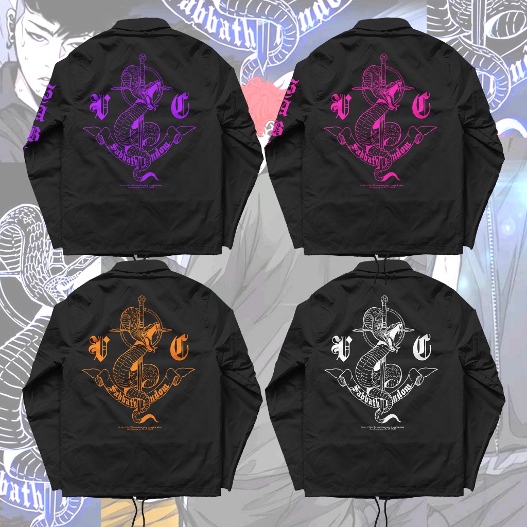 เสื้อแจ็คเก็ต Coach Manhwa Wind Breaker Sabbath Crew