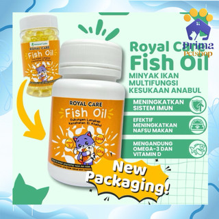 ROYAL CARE FISH OIL MINYAK IKAN 100 butir PREMIUM KUCING ANJING