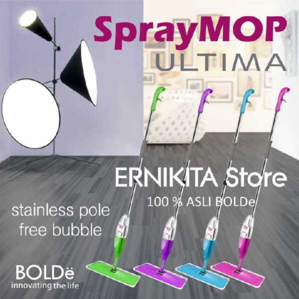 BOLDe Spray Mop ULTIMA 1 ผ้าไมโครไฟเบอร์ดูดซับสูงสุด Minimalist Ergonomic Floor Spray Mop