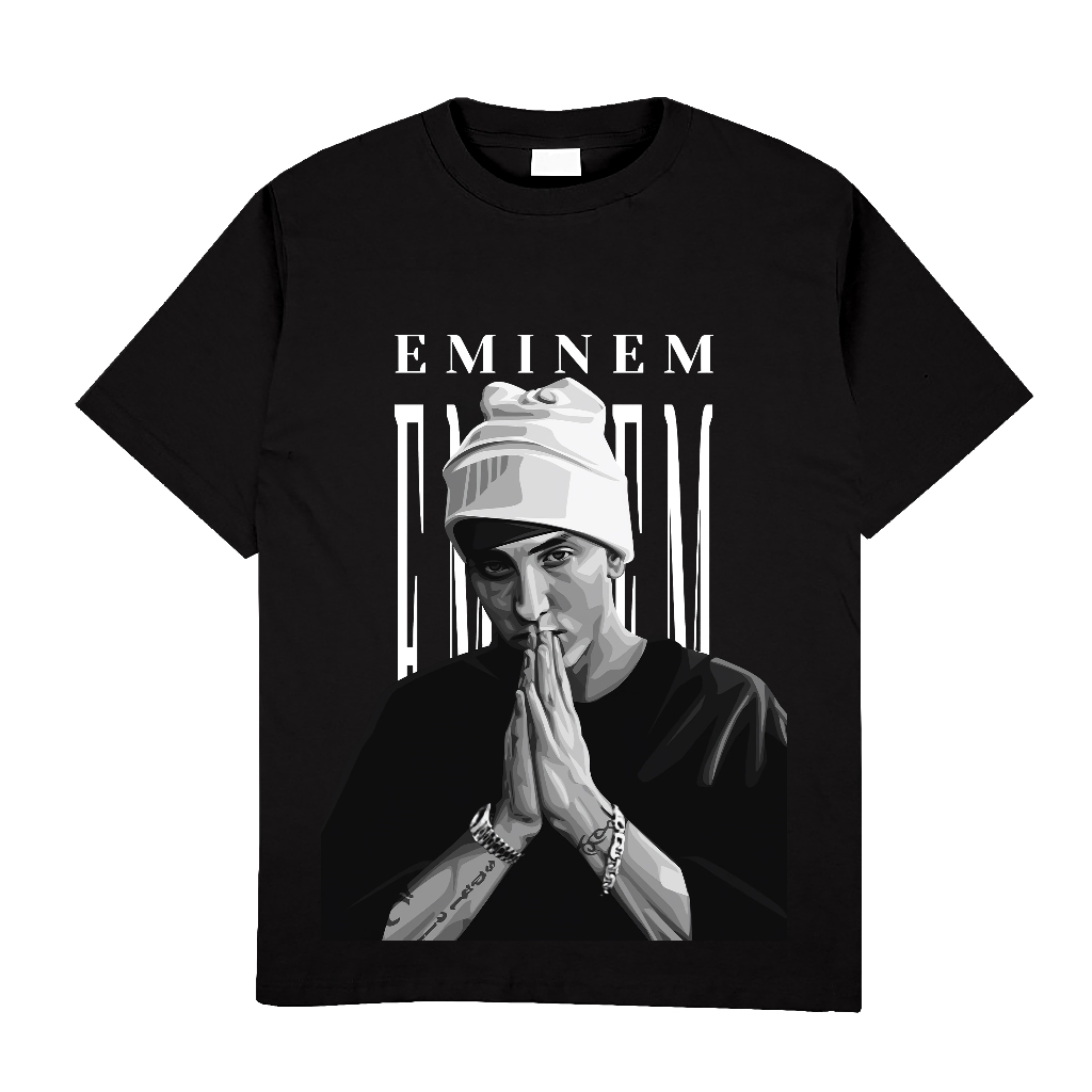 JD Cloth EMINEM Regular Fit Cotton T-Shirt Mens and Womens Short Sleeve Distro T-Shirt Top