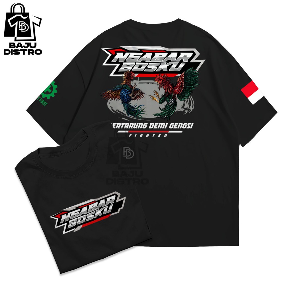KATUN Fighting Cock Fighter T-Shirt Ngbar Bossku Fighting for Gangsi - เสื้อยืดผู้ชาย - เสื้อยืด Rac