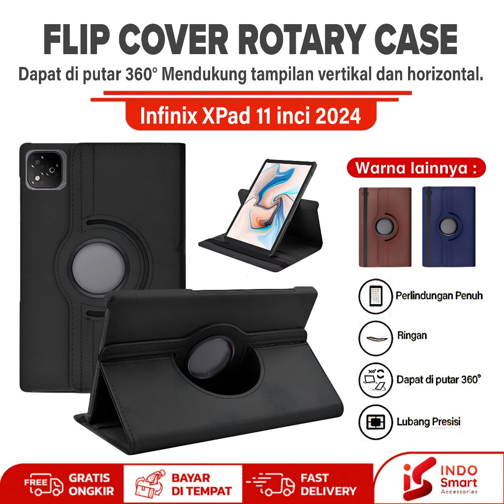 เคส Infinix Xpad | เคส Infinix Xpad 11 นิ้ว | อินฟินิกซ์ เอ็กซ์แพด | ซองหนังแบบฝาพับ ปลอกโรตารี เคสแ