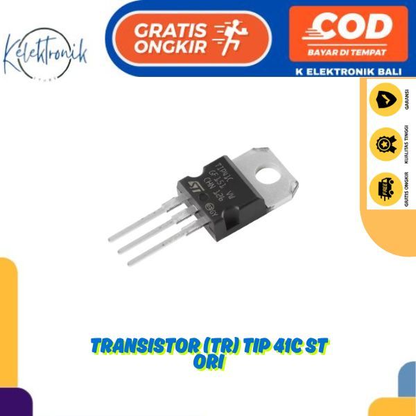 ทรานซิสเตอร์ (TR) TIP 41C ST ORIGINAL | ทรานซิสเตอร์ TIP41C ST ดั้งเดิม