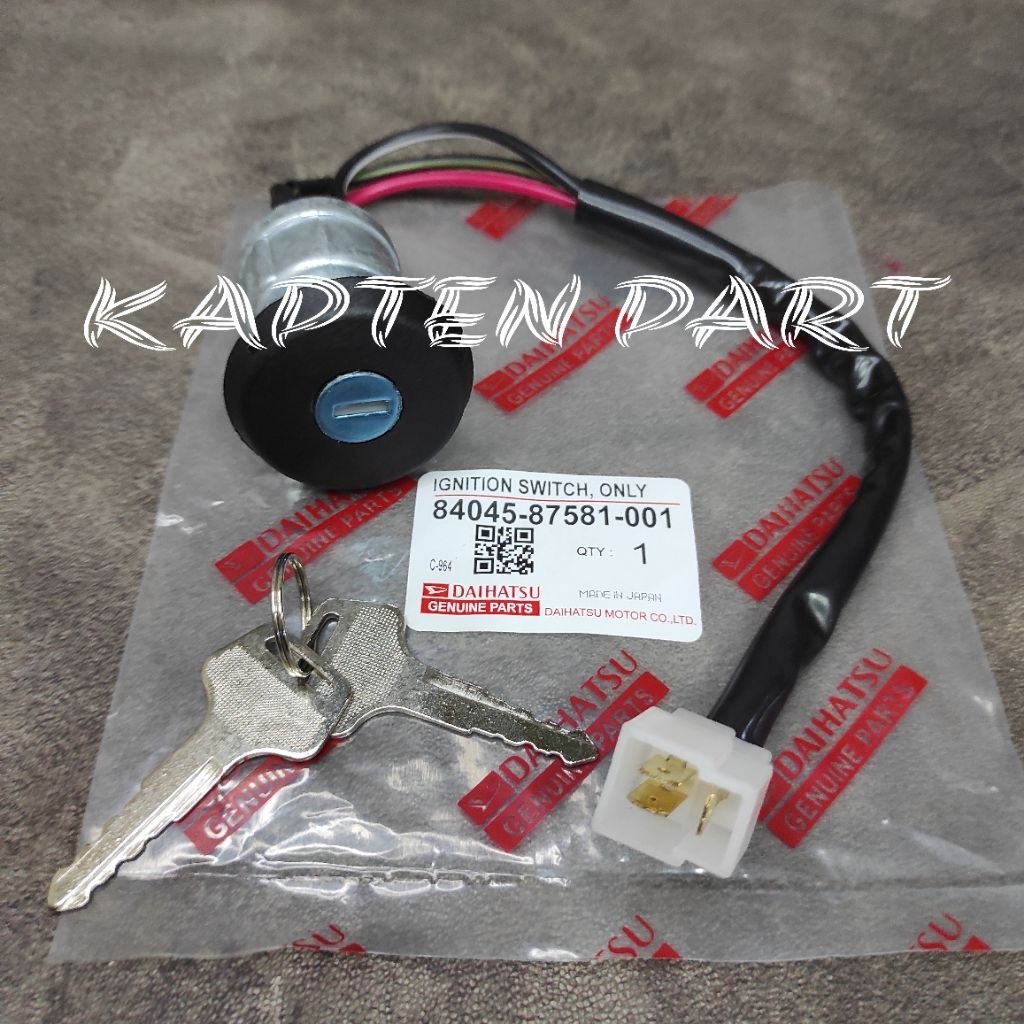DAIHATSU S75 HIJET S88 S89 ZEBRA STARTER SWITCH CONTACT KEY