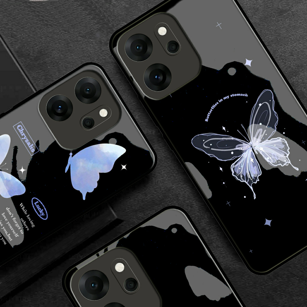 HP Softcase Glass Motif - OPPO Reno 14F ล่าสุด 2025 [UCK35] OPPO Reno 14F ล่าสุด - เคสโทรศัพท์ OPPO 