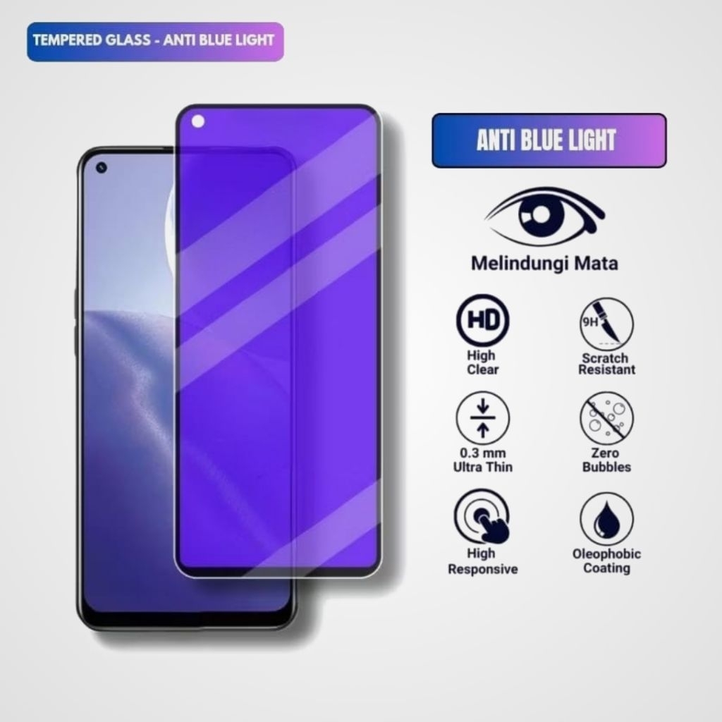 LAYAR TG Blue Light Oppo A32 A33 A52 A53 A53S A53 A54 A55 A56 A72 A73 A74 A74 A76 A78 A92 A93 A94 A9