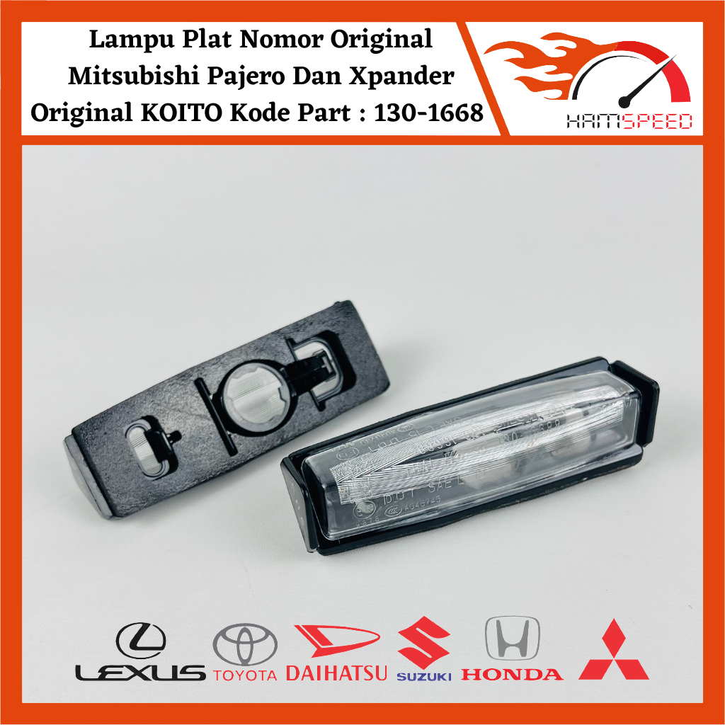 Mitsubishi Xpander/Pajero Sport Hi Grade แผ่นตัวเลขด้านหลังราคาเบาสําหรับ 1 ชิ้น