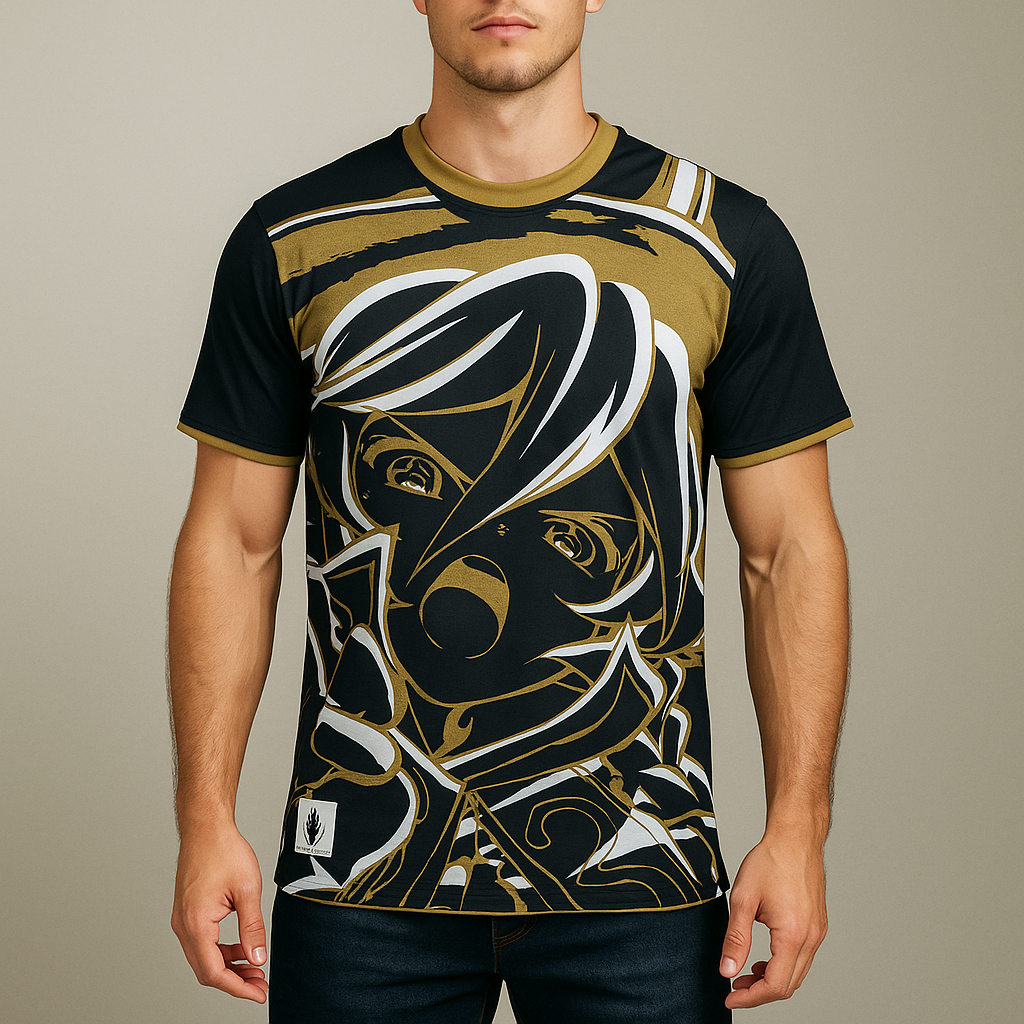 Senki Zesshou Symphogear GX อะนิเมะเสื้อยืดการพิมพ์หน้าจอศิลปะเต็มรูปแบบขนาด L