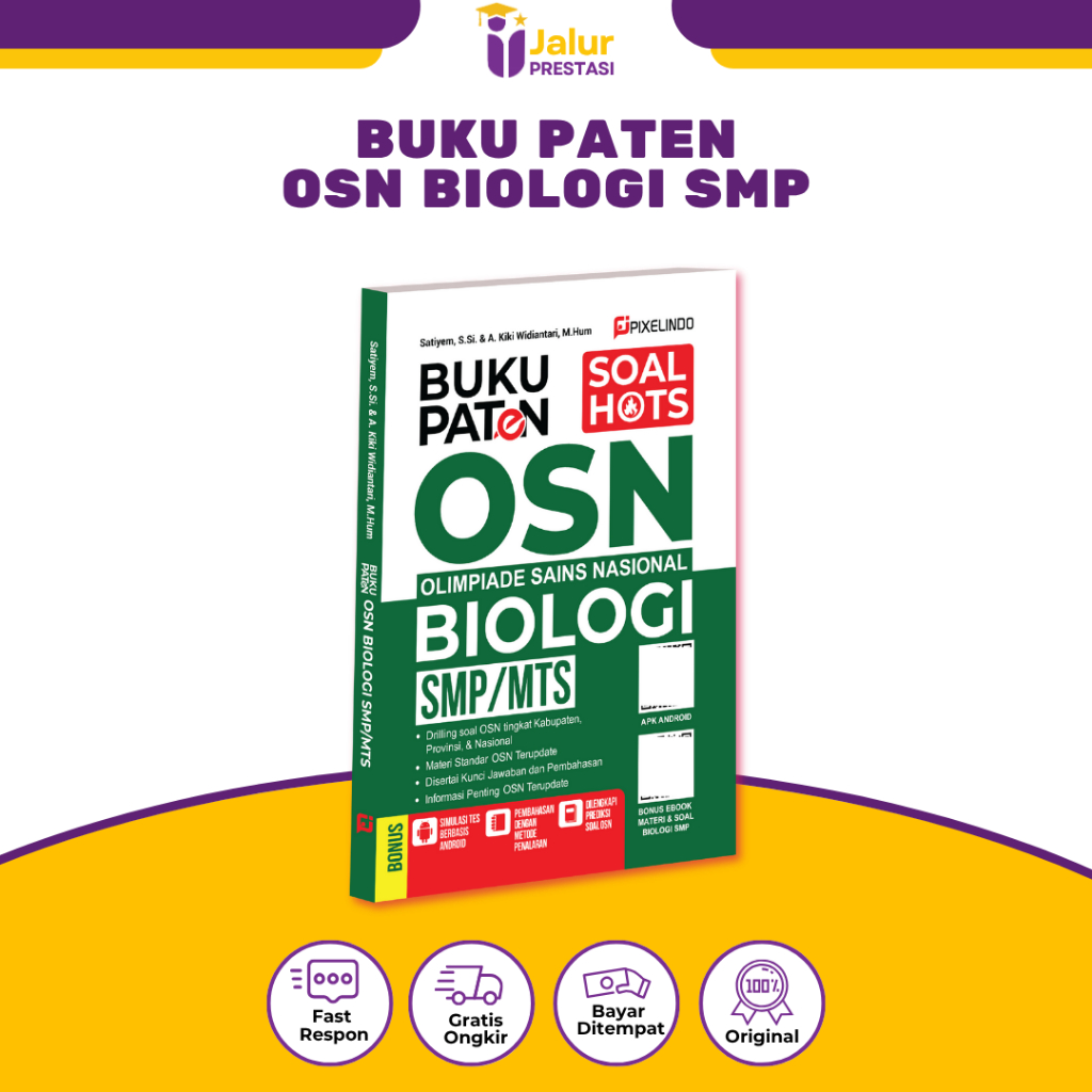 หนังสือสิทธิบัตร BIOLOGY OSN สําหรับวิทยาศาสตร์แห่งชาติระดับมัธยมศึกษาตอนต้น Olympiad BIOLOGY (SBN B